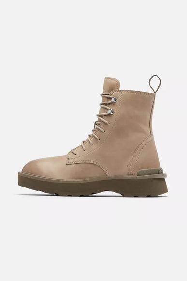 Sorel Hi-Line Heel Lace Booties for Women in Taupe