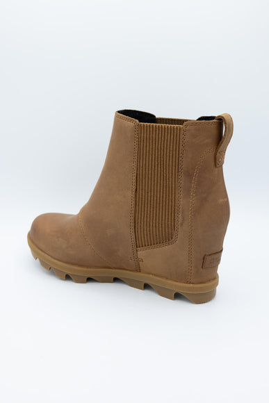 Sorel Joan Rhapsody Chelsea Wedge Booties for Women in Velvet Tan