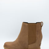 Sorel Joan Rhapsody Chelsea Wedge Booties for Women in Velvet Tan