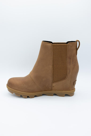 Sorel Joan Rhapsody Chelsea Wedge Booties for Women in Velvet Tan