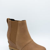 Sorel Joan Rhapsody Chelsea Wedge Booties for Women in Velvet Tan