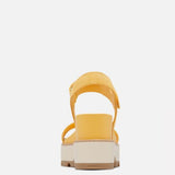 Sorel Joanie IV Strap Wedge Sandals for Women in Yellow
