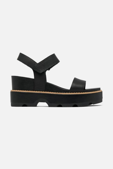 Sorel Joanie IV Y Strap Wedge Sandals for Women in Black