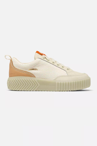 Sorel Out N About Ave Low Waterproof Sneakers for Women in Bleached Ceramic, Light Aloe