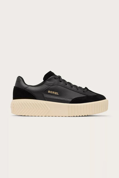 Sorel Out N About Ave T-Toe Sneakers for Women in Black, Honey White