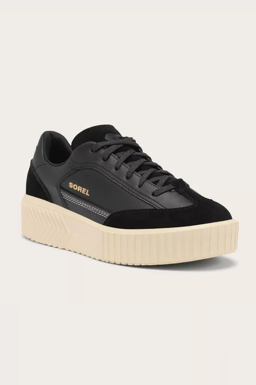 Sorel Out N About Ave T-Toe Sneakers for Women in Black, Honey White