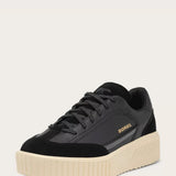 Sorel Out N About Ave T-Toe Sneakers for Women in Black, Honey White.