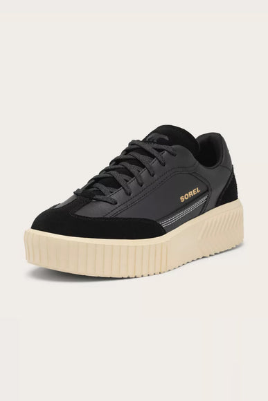 Sorel Out N About Ave T-Toe Sneakers for Women in Black, Honey White.