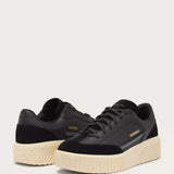 Sorel Out N About Ave T-Toe Sneakers for Women in Black, Honey White.