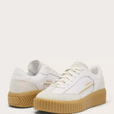 Sorel Out N About Ave T-Toe Sneakers for Women in Sea Salt, Gum