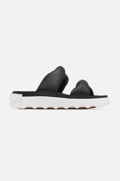 Sorel VIIBE Twist Slide Sandals for Women in Black