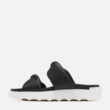 Sorel VIIBE Twist Slide Sandals for Women in Black