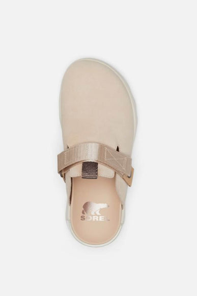 Sorel Viibe Suede Clogs for Women in Beige