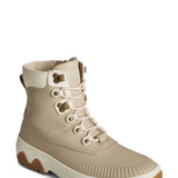 Sperry Acadia Leather Boots for Women in Off White