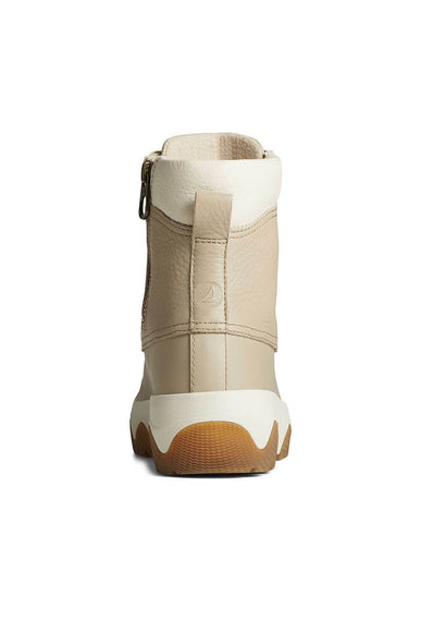 Sperry Acadia Leather Boots for Women in Off White
