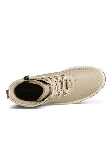 Sperry Acadia Leather Boots for Women in Off White