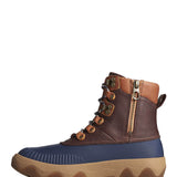 Sperry Acadia Leather Boots for Women in Navy/Brown