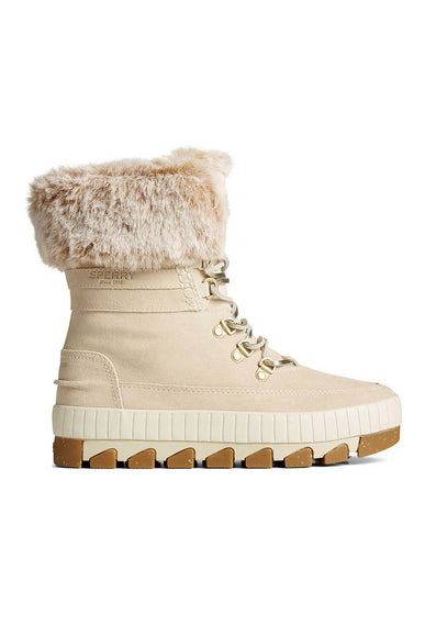 Sperry Torrent Winter Lace Up Boots for Women in Ivory