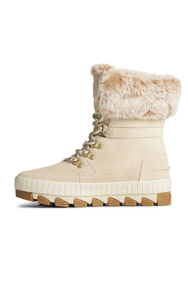 Sperry Torrent Winter Lace Up Boots for Women in Ivory