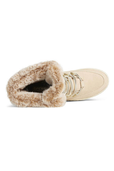 Sperry Torrent Winter Lace Up Boots for Women in Ivory