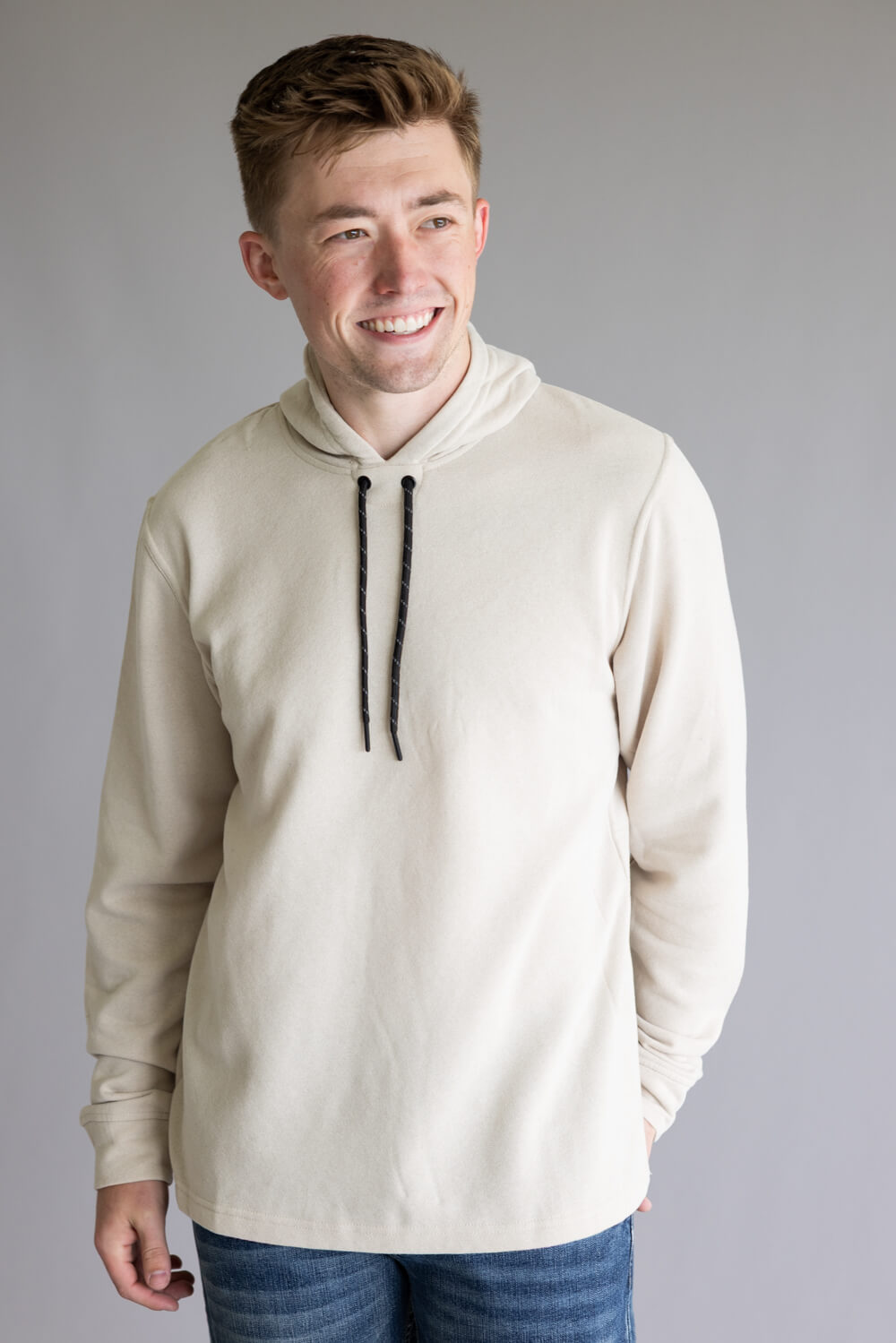 Fleece Lined Hoodie for Men in Haze