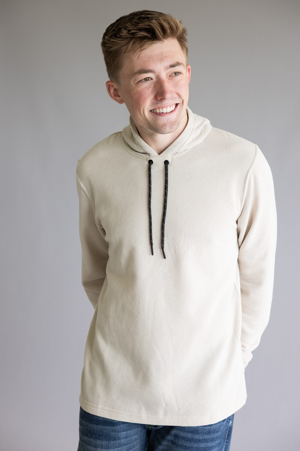 Fleece Lined Hoodie for Men in Haze