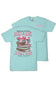 Simply Southern Plus Size Books T-Shirt for Women in Aqua
