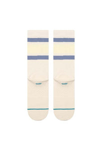 Stance Boyd Crew Socks – Black Striped, Arch Support, Cushioned – Comfy For Men & Women (Size 6-13)