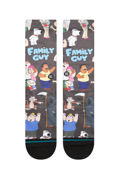 Stance Family Guy Crew Socks for Men in Black