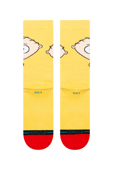 Stance Stewie Crew Socks for Men in Yellow