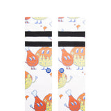 Stance Bock Bock Crew Socks for Men in White 