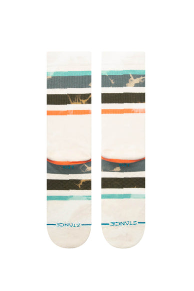Stance Brong Crew Socks for Men in Vintage White