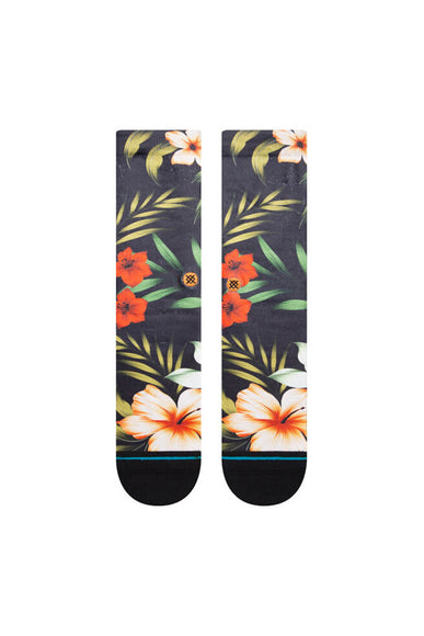 Stance Canbana Crew Socks for Men in Washed Black