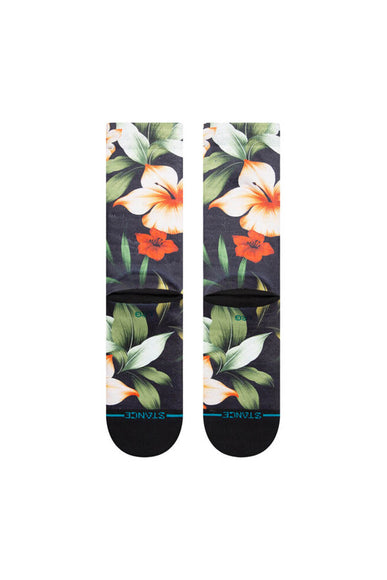 Stance Canbana Crew Socks for Men in Washed Black