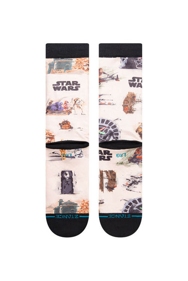 Stance Return of the Jedi Crew Socks for Men in Sand