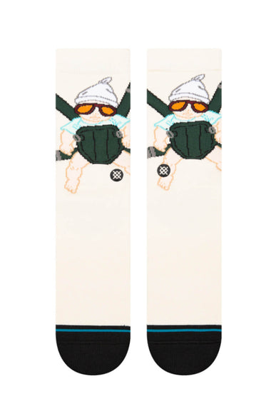 Stance Carlos Crew Socks for Men in Off White