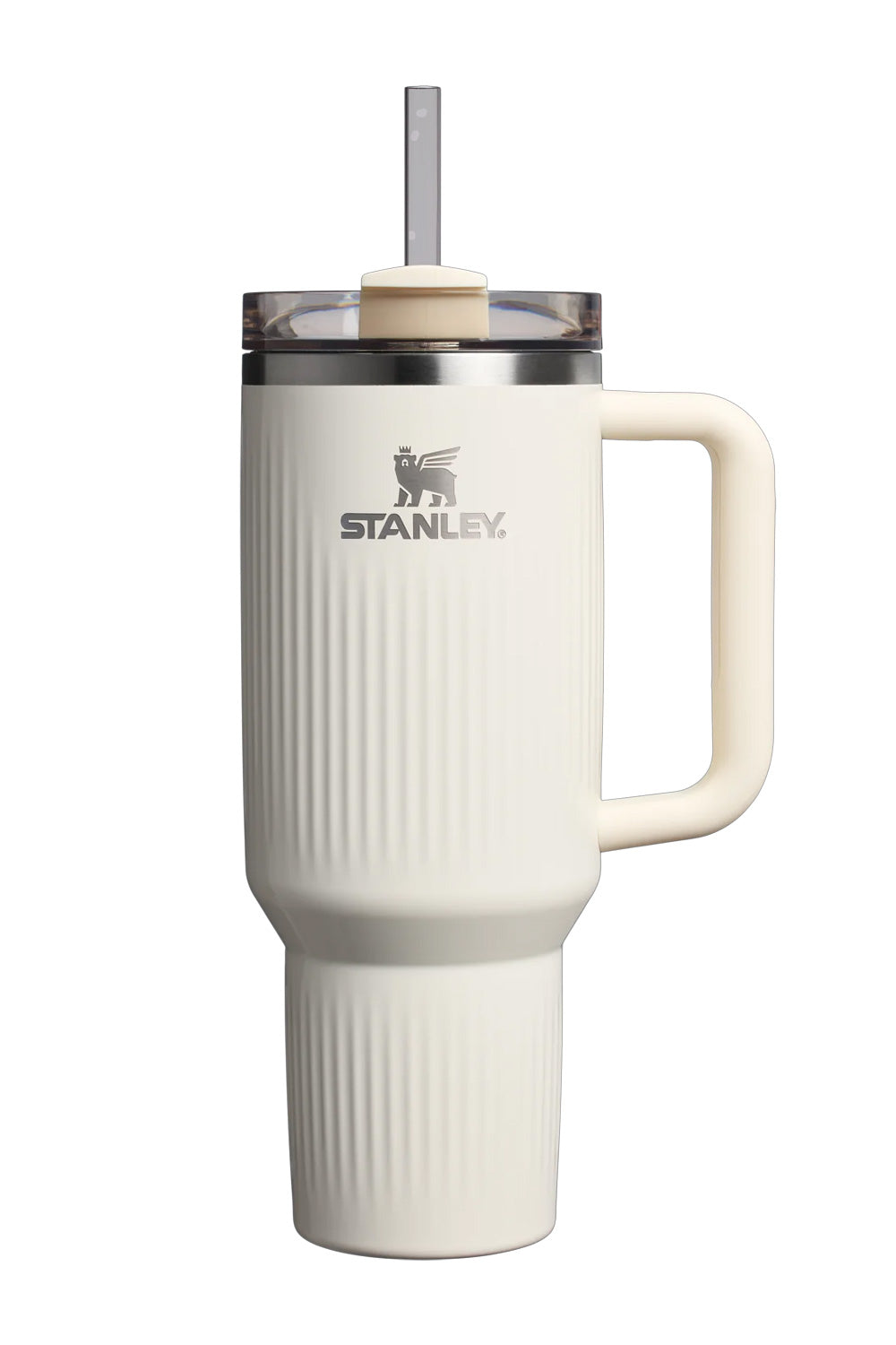 Stanley Quencher H2.0 Fluted 40 oz Tumbler in Cream Gloss
