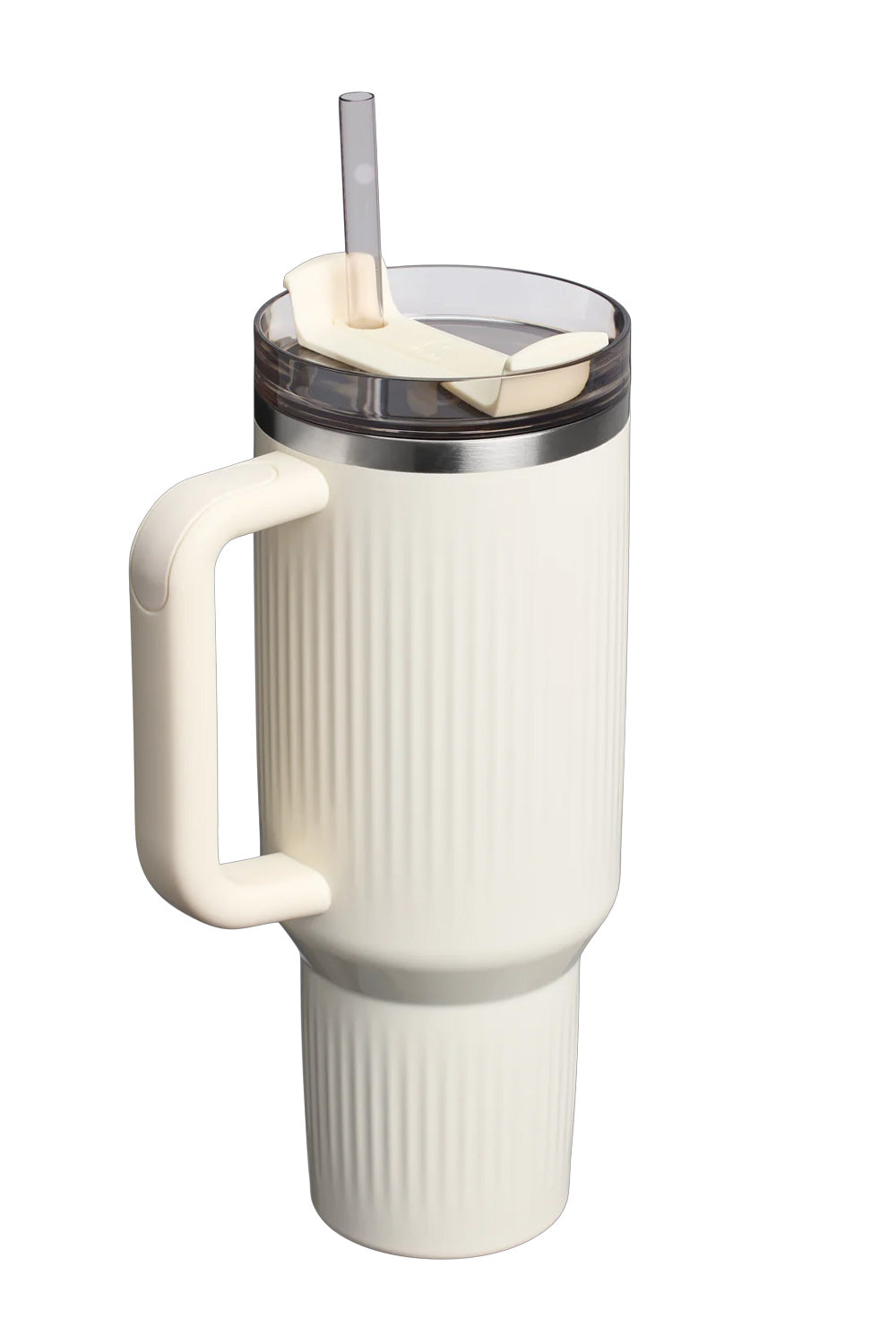 Stanley Quencher H2.0 Fluted 40 oz Tumbler in Cream Gloss | 10