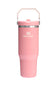Stanley 30 oz IceFlow Flip Straw Tumbler in Pink