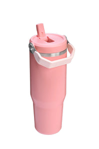 Stanley 30 oz IceFlow Flip Straw Tumbler in Pink