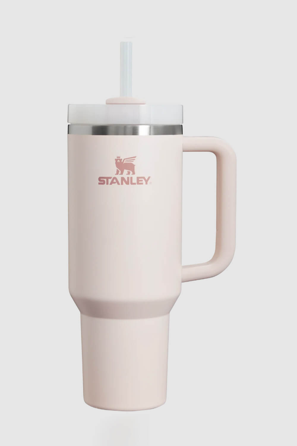 Stanley Quencher H2.0 FlowState 40oz Travel Tumbler in Rose Quartz