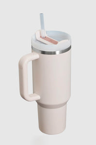 Stanley Quencher H2.0 FlowState 40oz Travel Tumbler in Rose Quartz