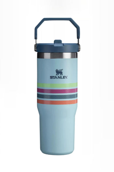 Stanley 30oz The Varsity IceFlow Flip Straw Tumbler in Seafoam Stripe