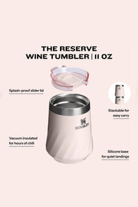 Stanley 11 oz Reserve Wine Tumbler in Rose