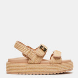 Steve Madden BigMona Raffia Sandals for Women in Natural