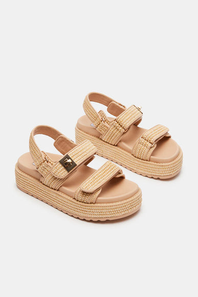 Steve Madden BigMona Raffia Sandals for Women in Natural