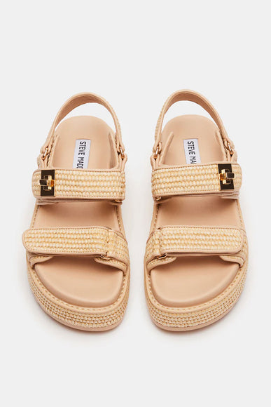 Steve Madden BigMona Raffia Sandals for Women in Natural