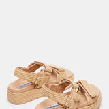 Steve Madden BigMona Raffia Sandals for Women in Natural