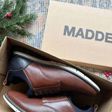 Steve Madden Lyddon Lace Up Shoes for Men in Cognac