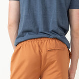 5.5 Poly Volley Shorts for Men in Brown 
